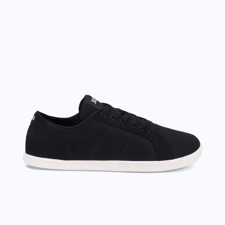 Xero Shoes Dillon Men Sneaker at Black and White with Toe Facing Right
