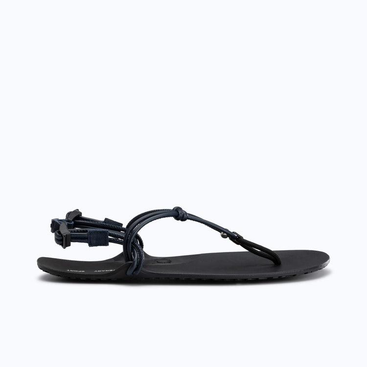 Xero Shoes Literary Sport Genesis Navy Strap Black Sandal with Toe Facing Right