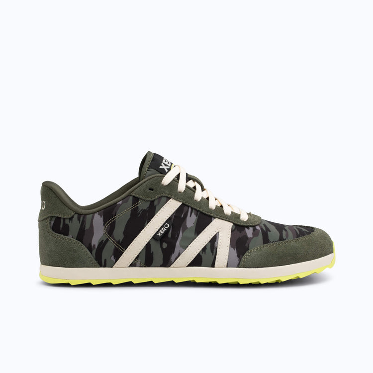 Xero Shoes Wynn Men Shoe at Army Green and Camo with Toe Facing Right