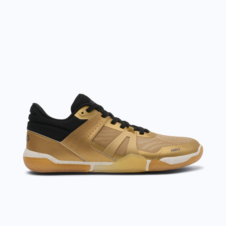Xero Shoes X1 Low Men Shoe at Gold with Toe Facing Right