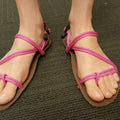 Make your own sandals, Janice style ;-)