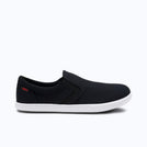 Xero Shoes Dillon Canvas Slip-On Men Sneaker in Black with Toe Facing Right