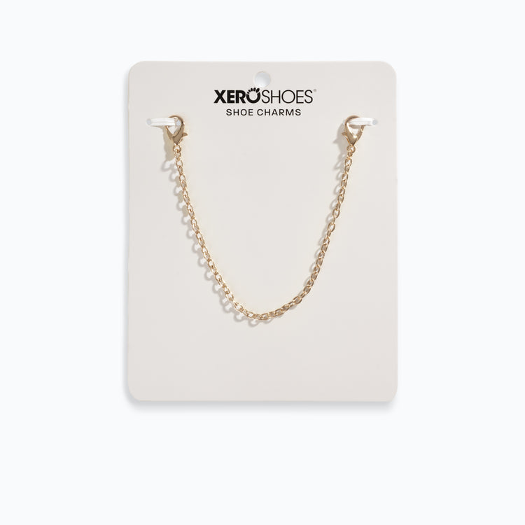 Xero Shoes Gold Chain Dangle Shoe Charm