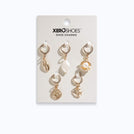 Xero Shoes 5-pack gold and White Ocean-Themed Dangling Shoe Charms