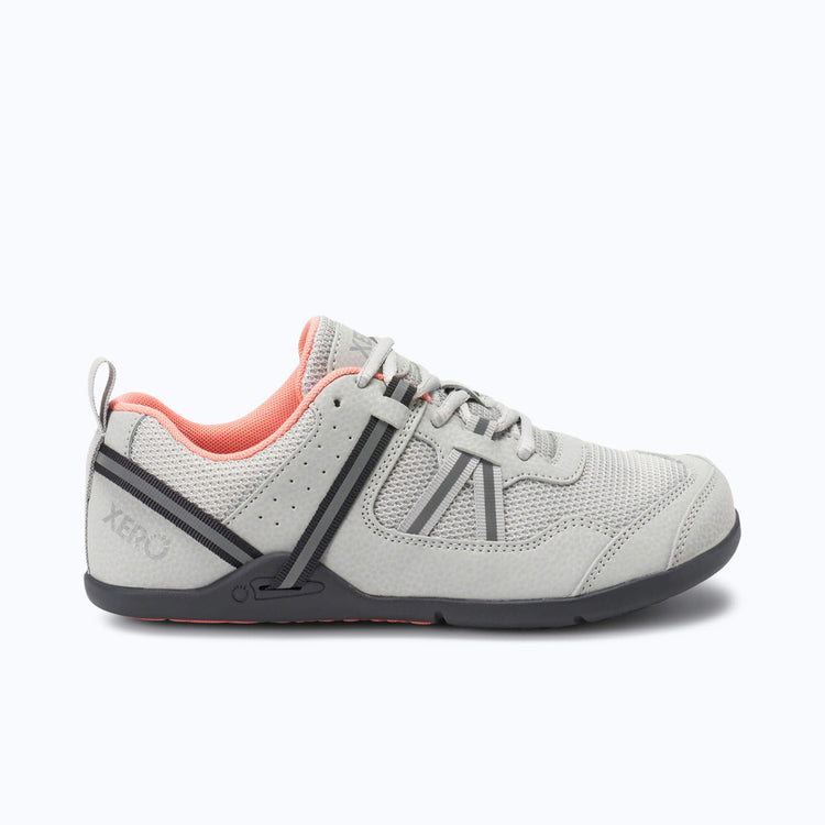 Xero Shoes Prio - Women Shoe in Grey & Peach with Toe Facing Right