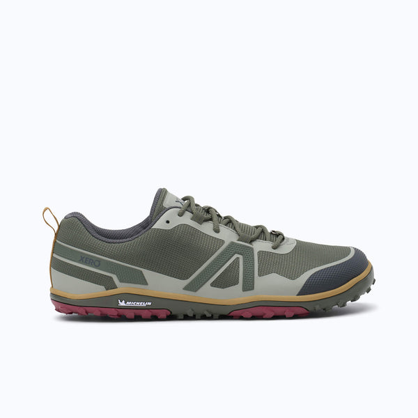 Xero Shoes Scramble Low EV Men Shoe at Army Green with Toe Facing Right 