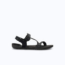 Xero Shoes Z-Trail - Big Kids Sandal in Black with Toe Facing Right