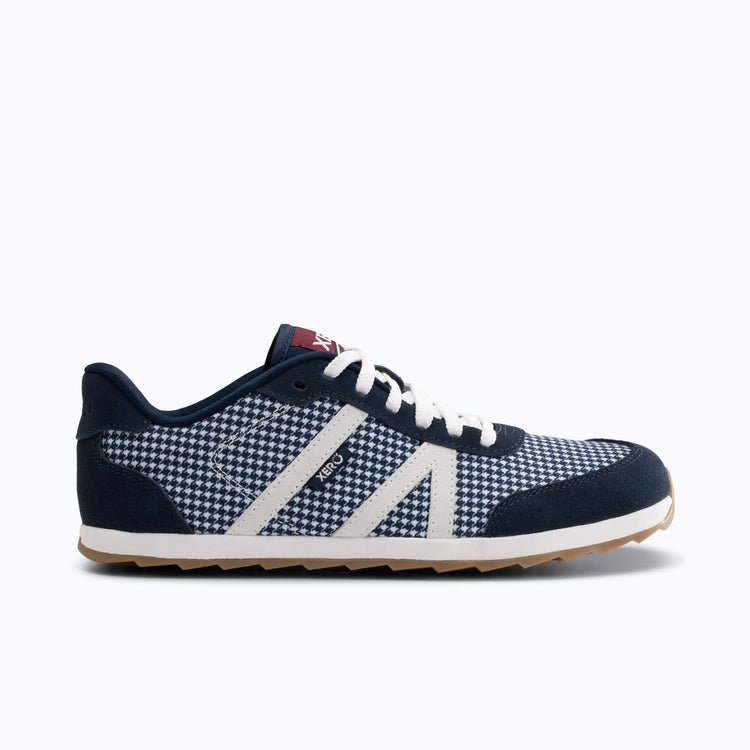Xero Shoes Wynn Women Shoe at Dark Blue and White with Toe Facing Right