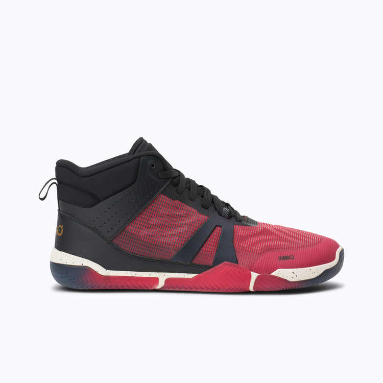 Xero Shoes X1 Mid Men Shoe at Red and Black with Toe Facing Right